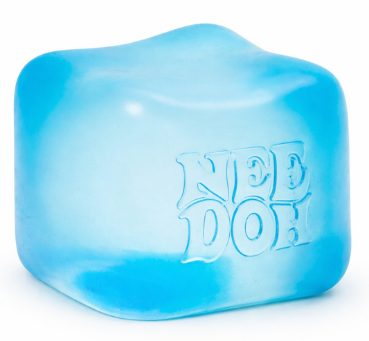 Schylling NeeDoh Nice Cube -Sensory Squeeze Toy with Super Solid Squish - 2.25" Cube